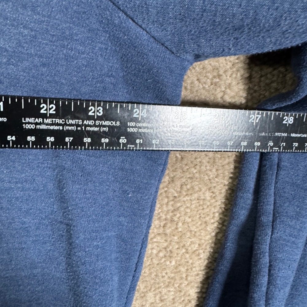 Marine Layer Hoodie Mens XL Blue Rainbow Stripe Retro Pullover Sweatshirt - Picture 6 of 9